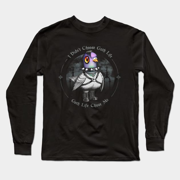 Goth Life Long Sleeve T-Shirt by andremuller.art